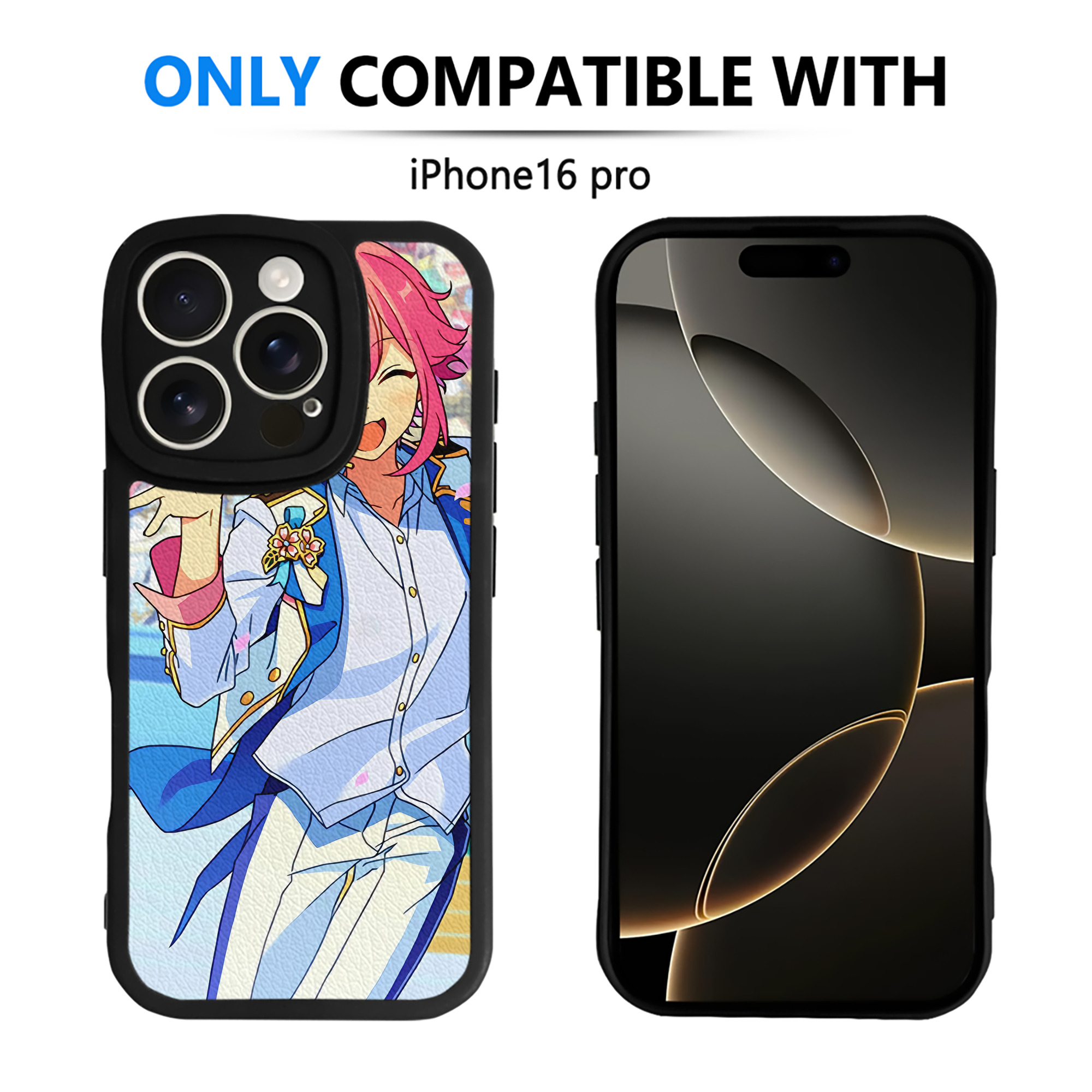 （画像用） あんさんぶるスターズ! Ensemble Stars 【iPhone 16シリーズ対応】シリコンスマホケース（レザー調） 材質：シリコン